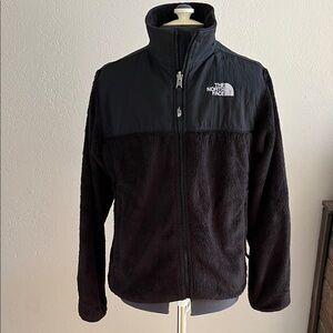 The North Face Black Fleece Jacket with Contrast Yoke